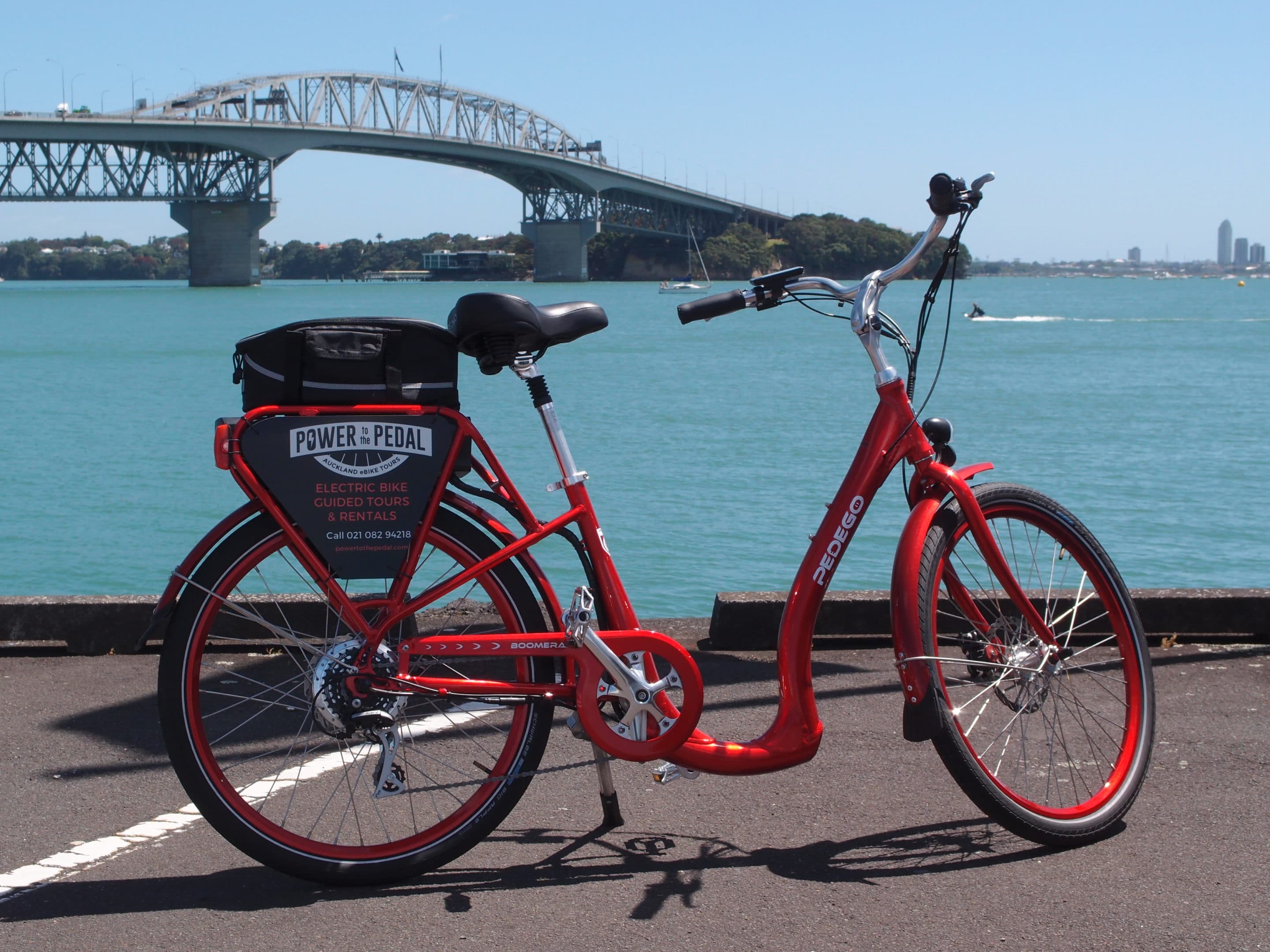 Pedego Boomerang Auckland Electric bike tour rentals